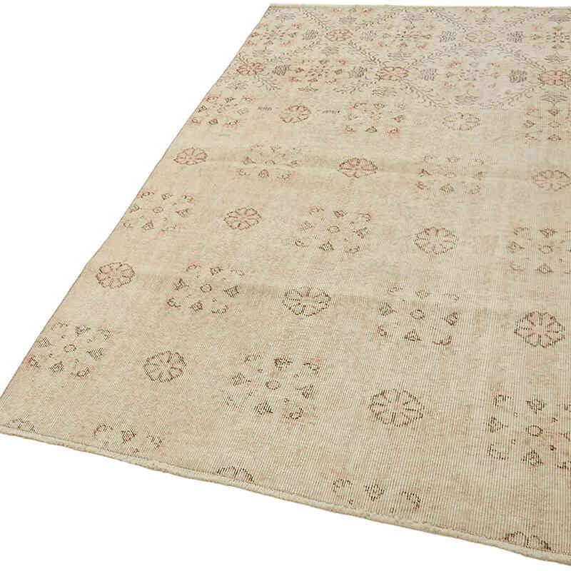 El Dokuma Vintage Halı - 118 cm x 202 cm - K0082620