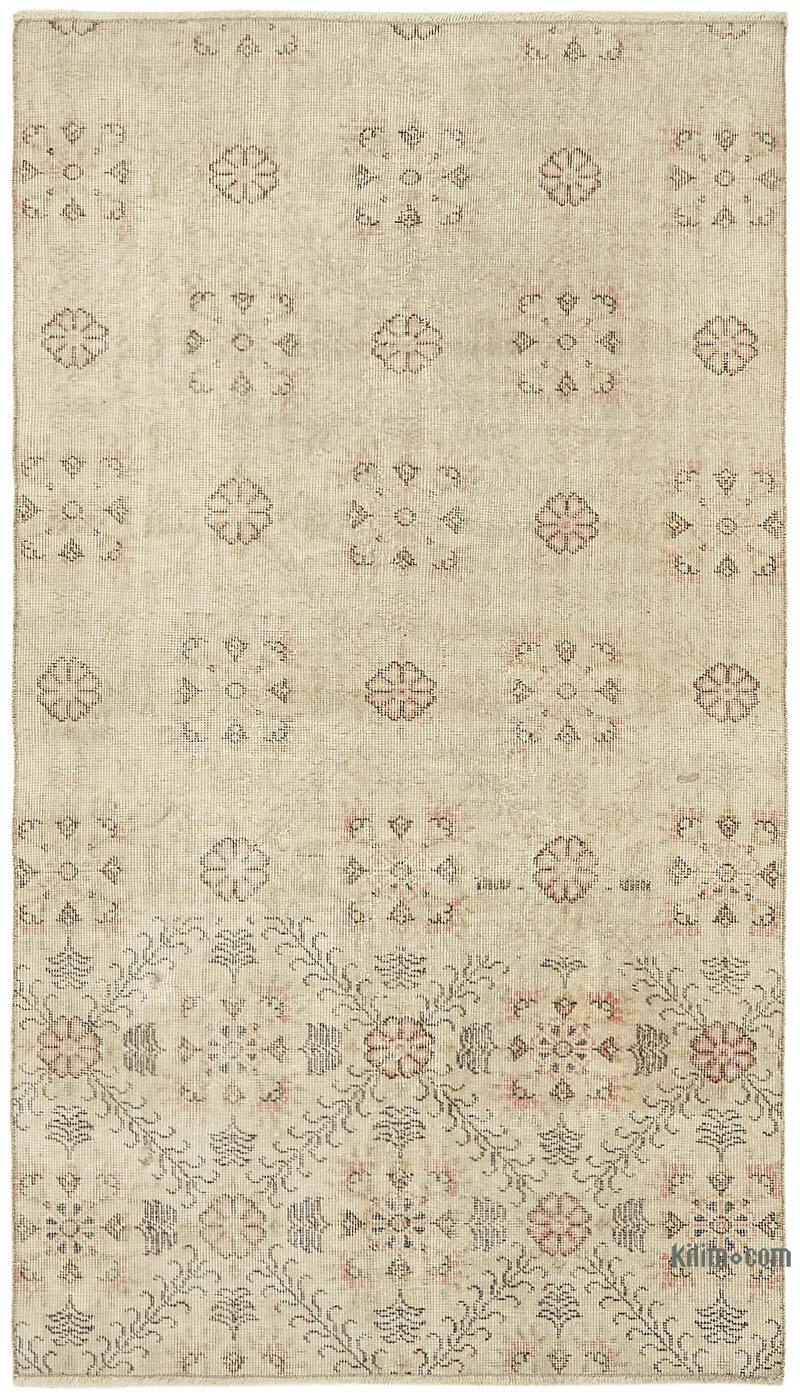 El Dokuma Vintage Halı - 118 cm x 202 cm - K0082620