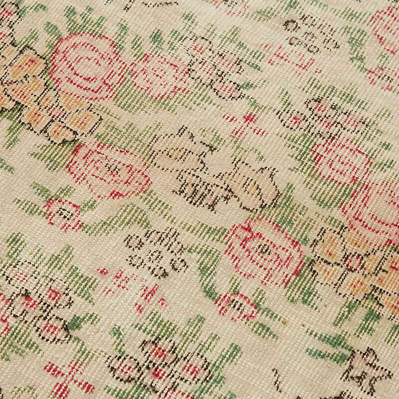 Alfombra Vintage Turca Anudada a Mano - 106 cm x 194 cm - K0082621