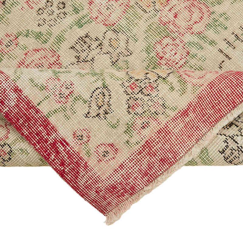 Alfombra Vintage Turca Anudada a Mano - 106 cm x 194 cm - K0082621