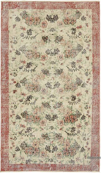 El Dokuma Vintage Halı - 109 cm x 188 cm