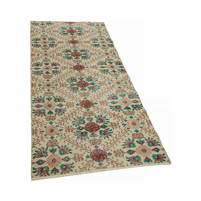 Vintage Turkish Hand-Knotted Rug - 2' 9" x 6'  (33" x 72") - K0082634