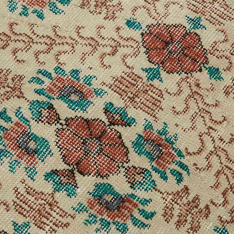Vintage Turkish Hand-Knotted Rug - 2' 9" x 6'  (33" x 72") - K0082634