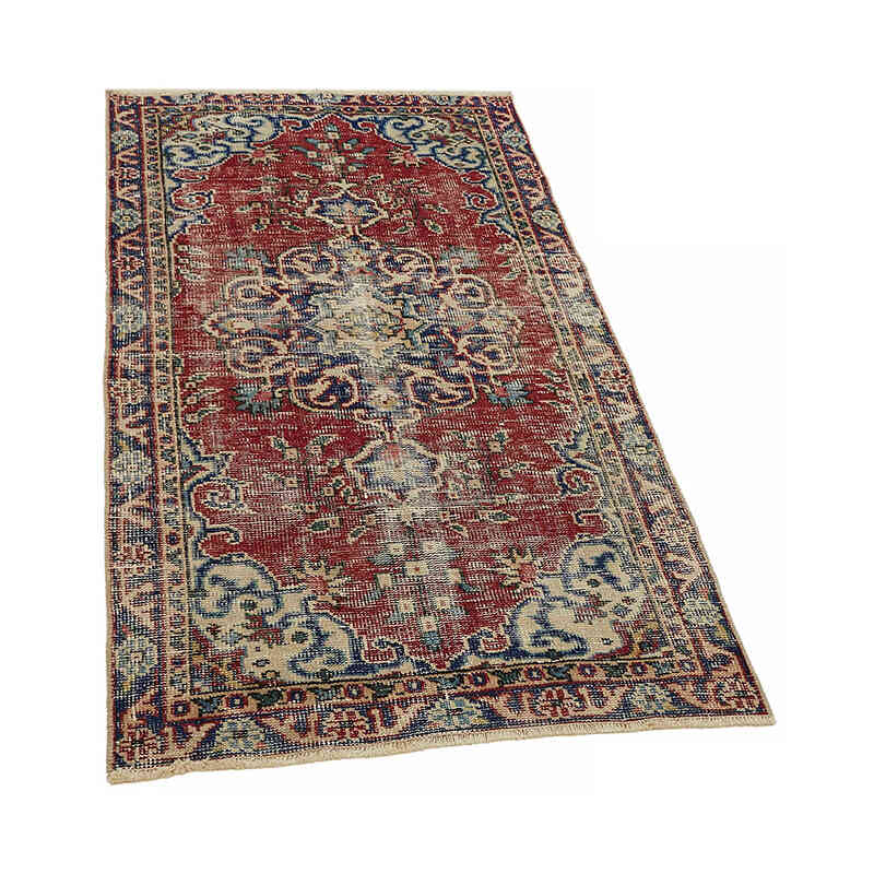 Vintage Turkish Hand-Knotted Rug - 2' 10" x 4' 11" (34" x 59") - K0082636