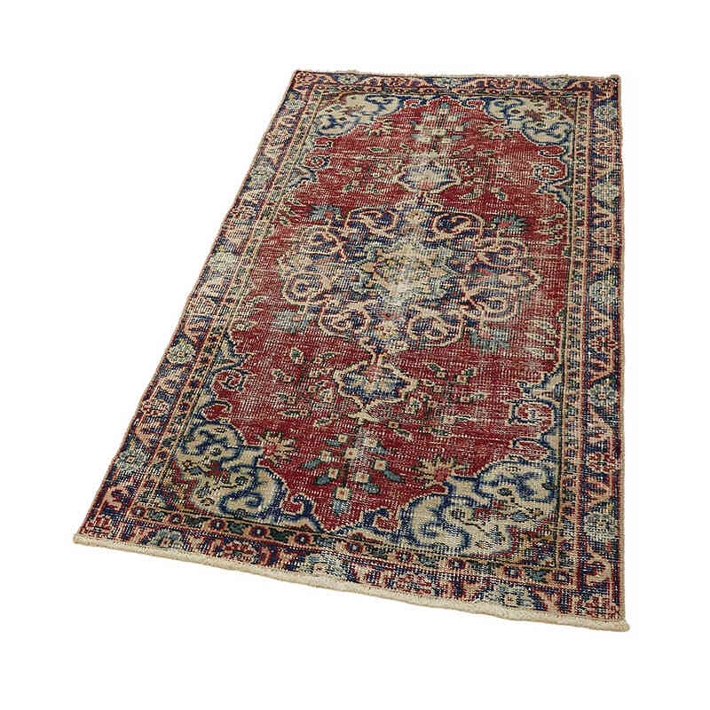 Vintage Turkish Hand-Knotted Rug - 2' 10" x 4' 11" (34" x 59") - K0082636