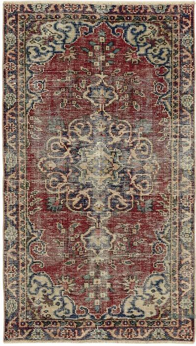 El Dokuma Vintage Halı - 87 cm x 151 cm