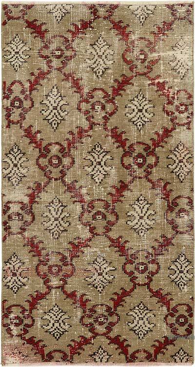 Vintage Turkish Hand-Knotted Rug - 2' 5" x 4' 5" (29" x 53")