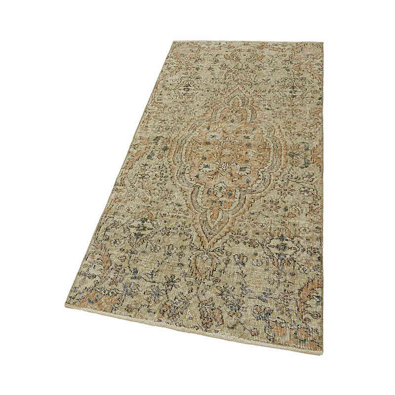 Alfombra Vintage Turca Anudada a Mano - 78 cm x 168 cm - K0082641