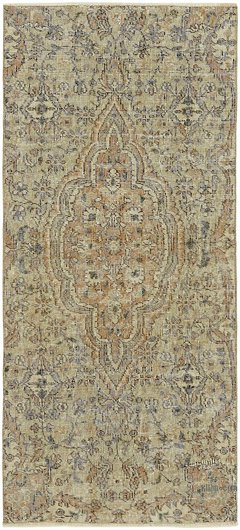 Alfombra Vintage Turca Anudada a Mano - 78 cm x 168 cm - K0082641