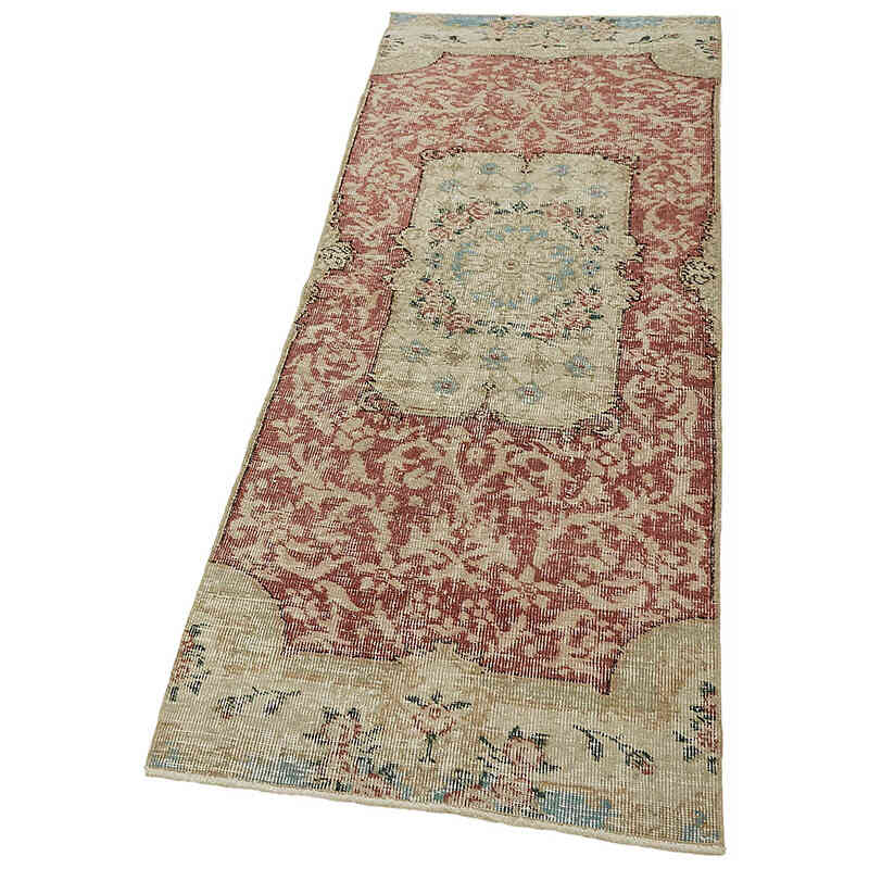 Vintage Turkish Hand-Knotted Rug - 2' 4" x 6' 6" (28" x 78") - K0082642