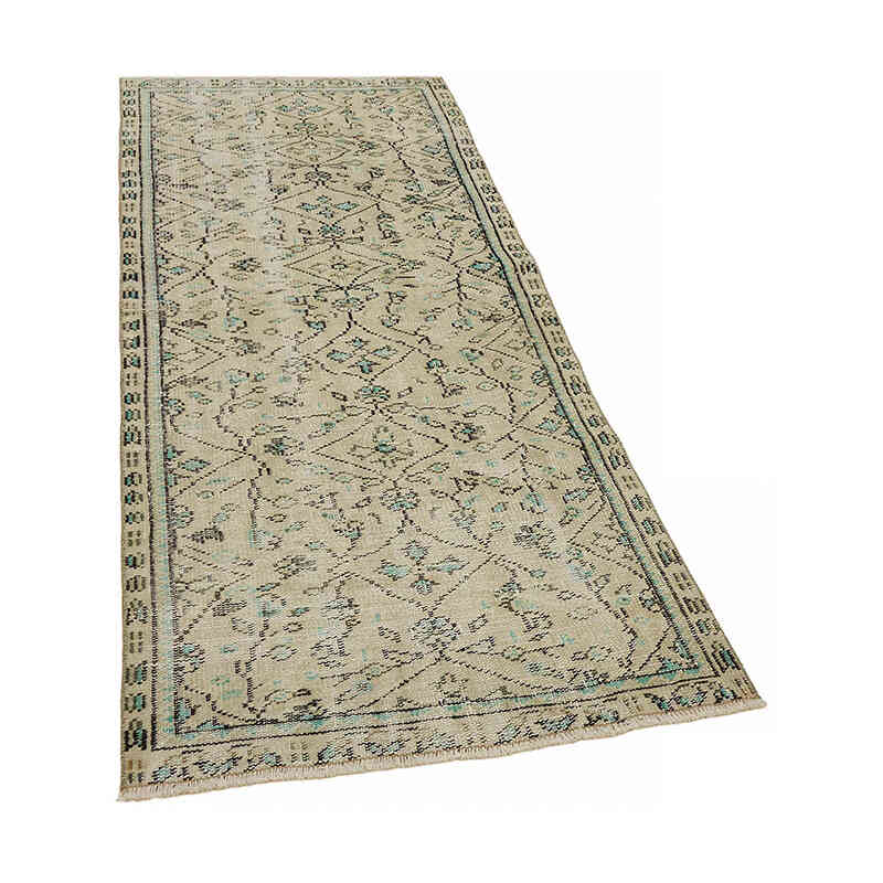 Vintage Turkish Hand-Knotted Rug - 2' 11" x 6' 9" (35" x 81") - K0082654