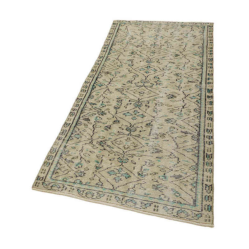 Vintage Turkish Hand-Knotted Rug - 2' 11" x 6' 9" (35" x 81") - K0082654