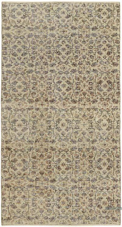 Vintage Turkish Hand-Knotted Rug - 3' 3" x 6' 1" (39" x 73")