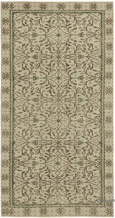 Vintage Turkish Hand-Knotted Rug - 3' 3" x 6' 1" (39" x 73")