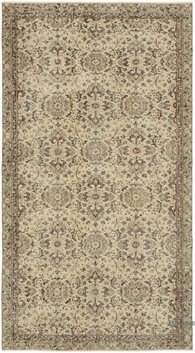Vintage Turkish Hand-Knotted Rug - 4' 3" x 7' 8" (51" x 92")