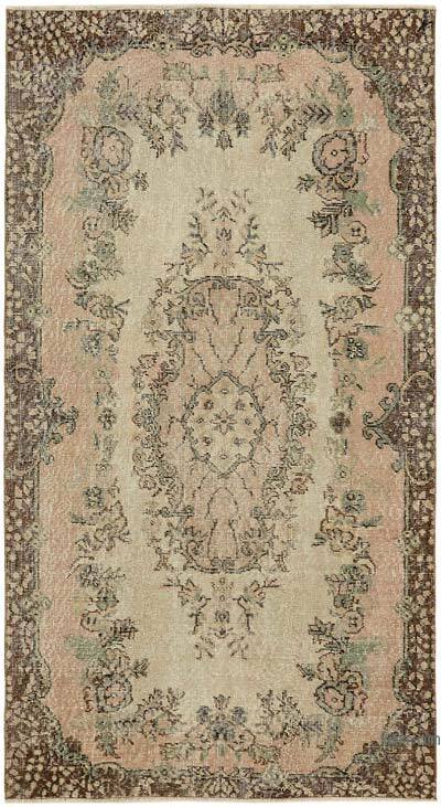 El Dokuma Vintage Halı - 113 cm x 205 cm