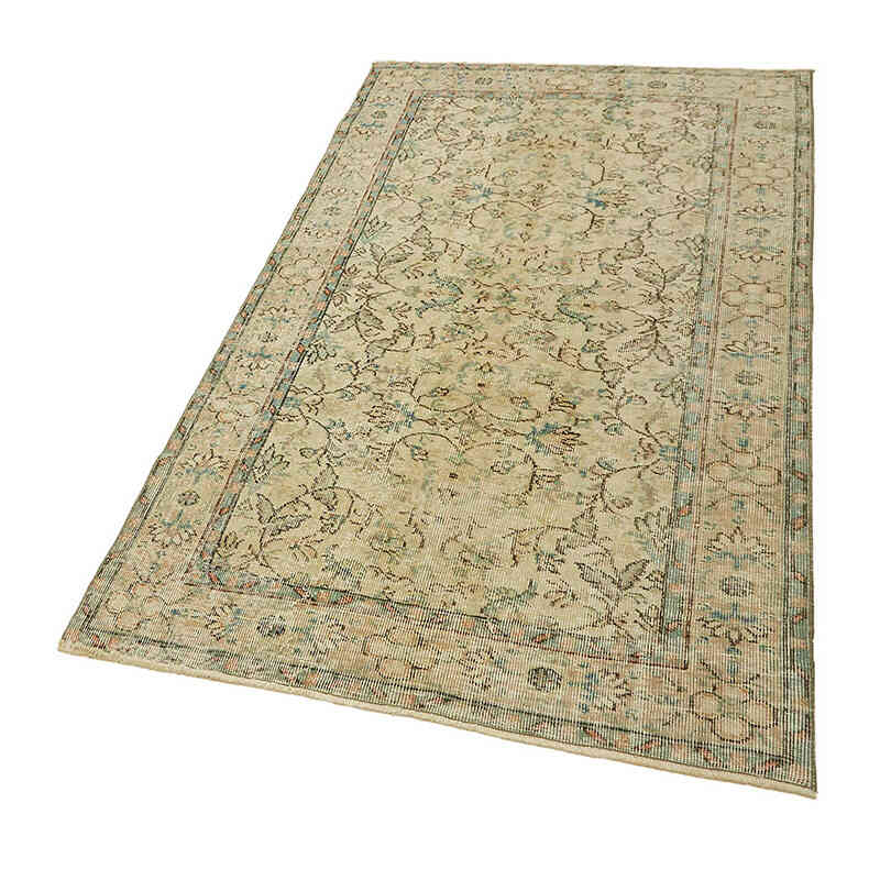 El Dokuma Vintage Halı - 117 cm x 192 cm - K0082664