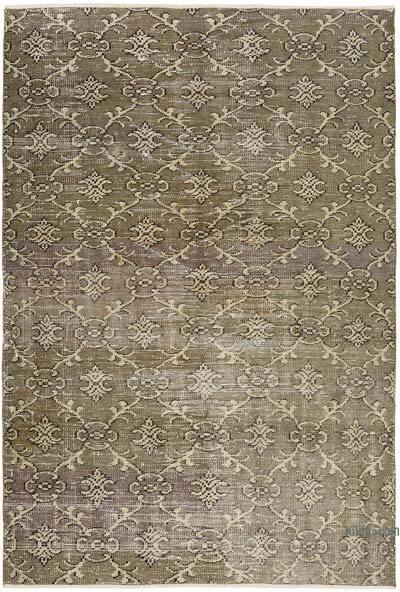 Vintage Turkish Hand-Knotted Rug - 4' 7" x 6' 9" (55" x 81")