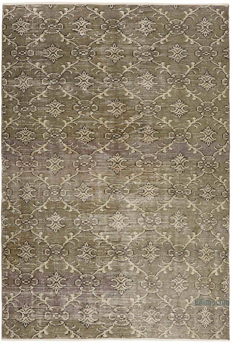Alfombra Vintage Turca Anudada a Mano - 140 cm x 206 cm - K0082665
