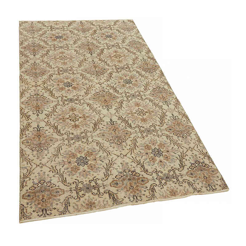 Vintage Turkish Hand-Knotted Rug - 3' 8" x 6' 8" (44" x 80") - K0082666