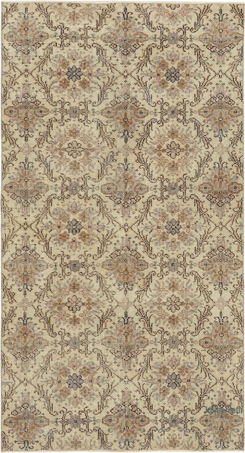 Vintage Turkish Hand-Knotted Rug - 3' 8" x 6' 8" (44" x 80") - K0082666