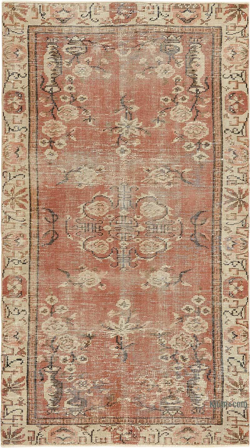 Alfombra Vintage Turca Anudada a Mano - 106 cm x 189 cm - K0082667