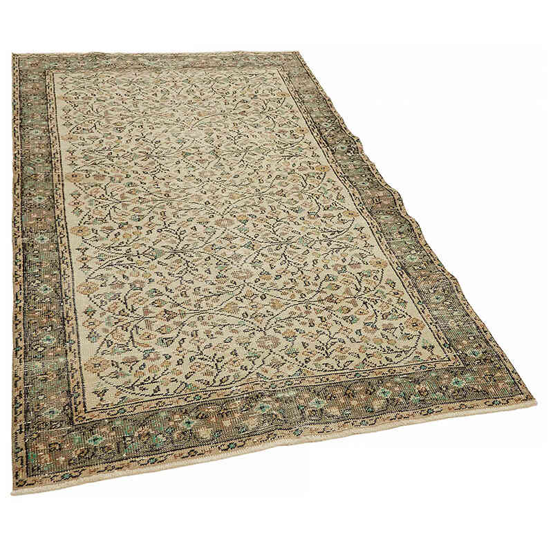 Vintage Turkish Hand-Knotted Rug - 4' 6" x 6' 10" (54" x 82") - K0082668
