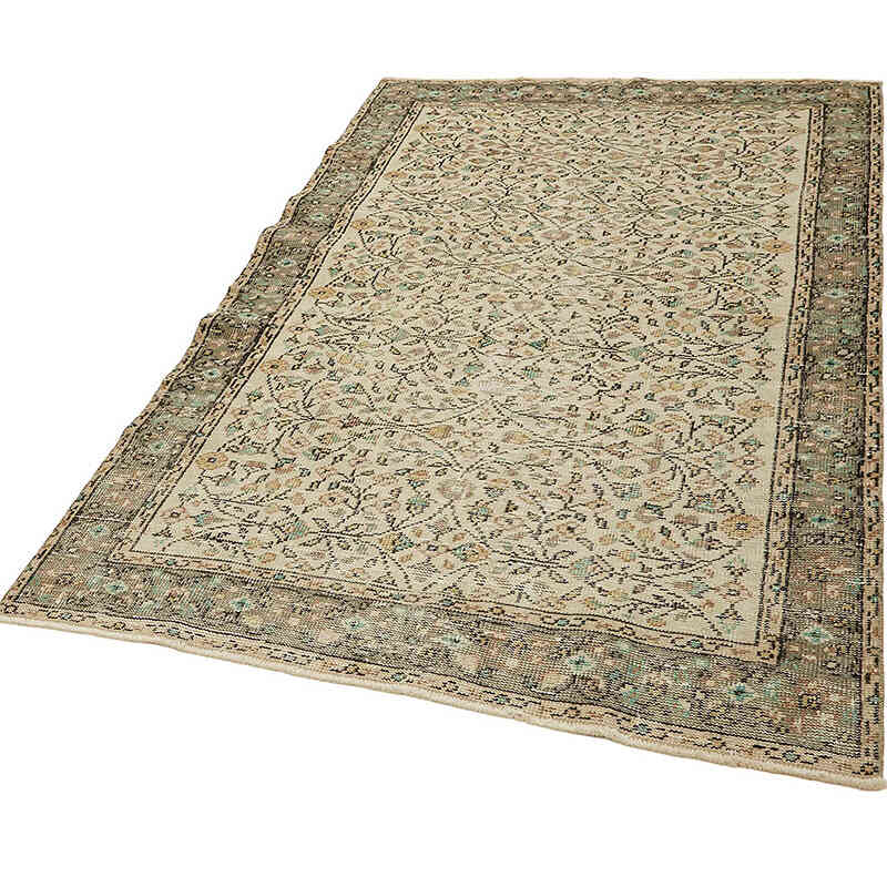 Vintage Turkish Hand-Knotted Rug - 4' 6" x 6' 10" (54" x 82") - K0082668