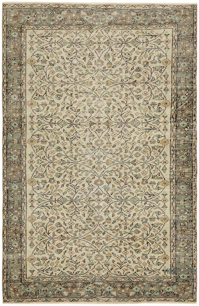 Vintage Turkish Hand-Knotted Rug - 4' 6" x 6' 10" (54" x 82") - K0082668