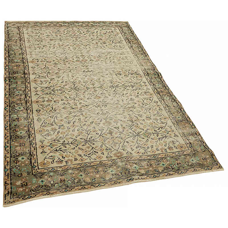 Vintage Turkish Hand-Knotted Rug - 4' 6" x 7'  (54" x 84") - K0082670