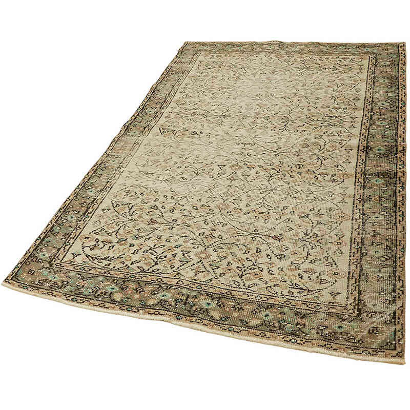 Vintage Turkish Hand-Knotted Rug - 4' 6" x 7'  (54" x 84") - K0082670
