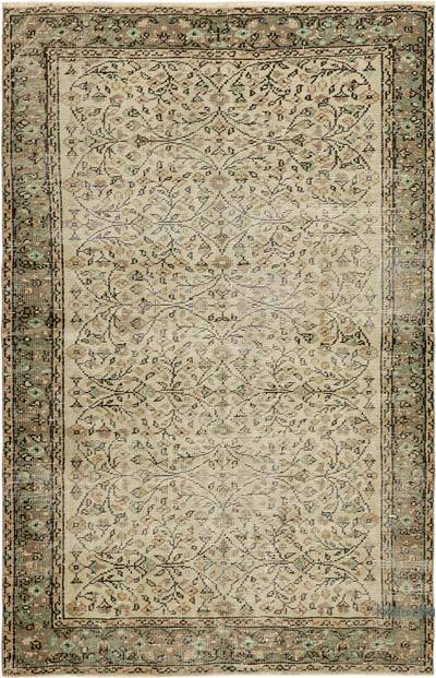 El Dokuma Vintage Halı - 138 cm x 214 cm