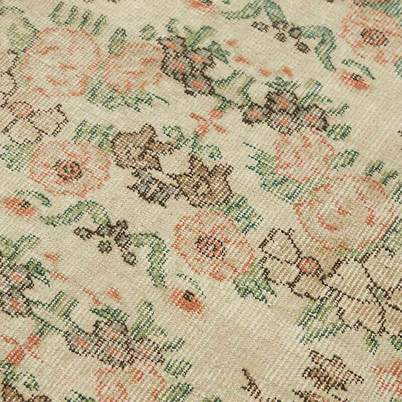 Alfombra Vintage Turca Anudada a Mano - 113 cm x 199 cm - K0082671