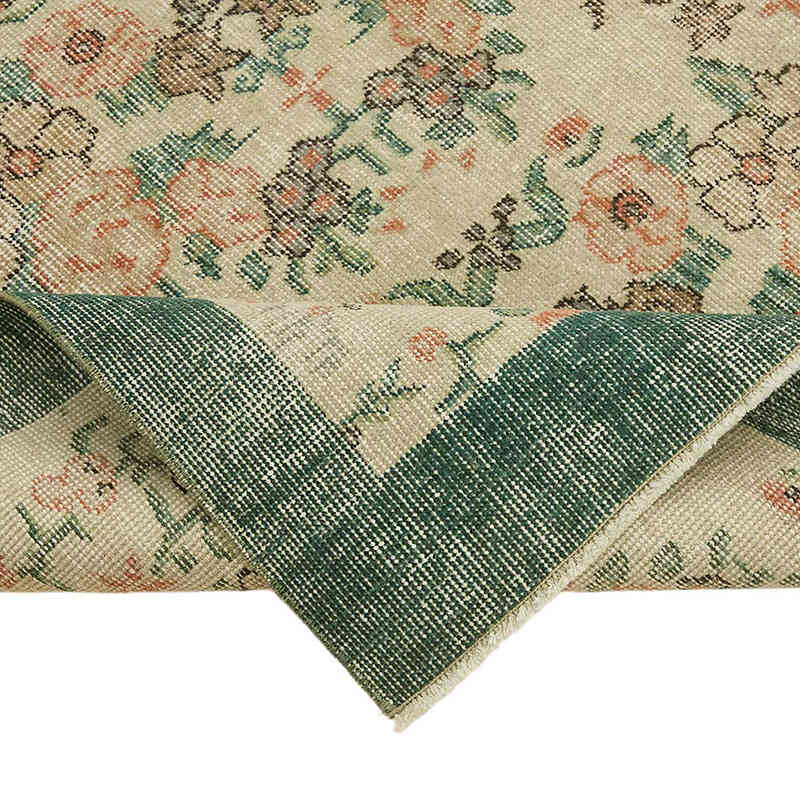 Alfombra Vintage Turca Anudada a Mano - 113 cm x 199 cm - K0082671