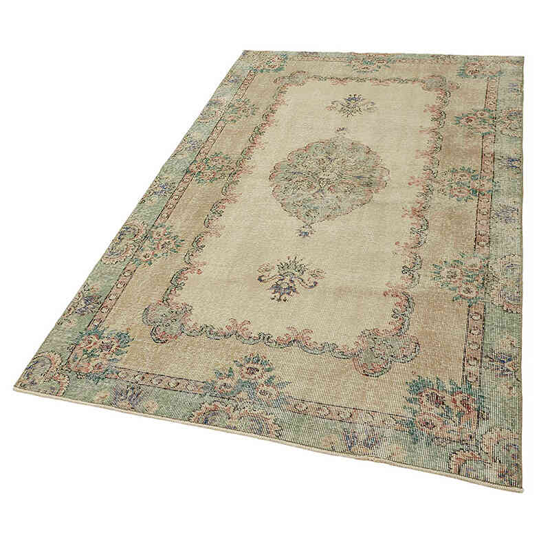 El Dokuma Vintage Halı - 129 cm x 221 cm - K0082672