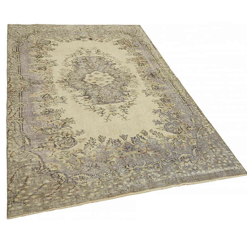 Alfombra Vintage Turca Anudada a Mano - 145 cm x 214 cm - K0082673