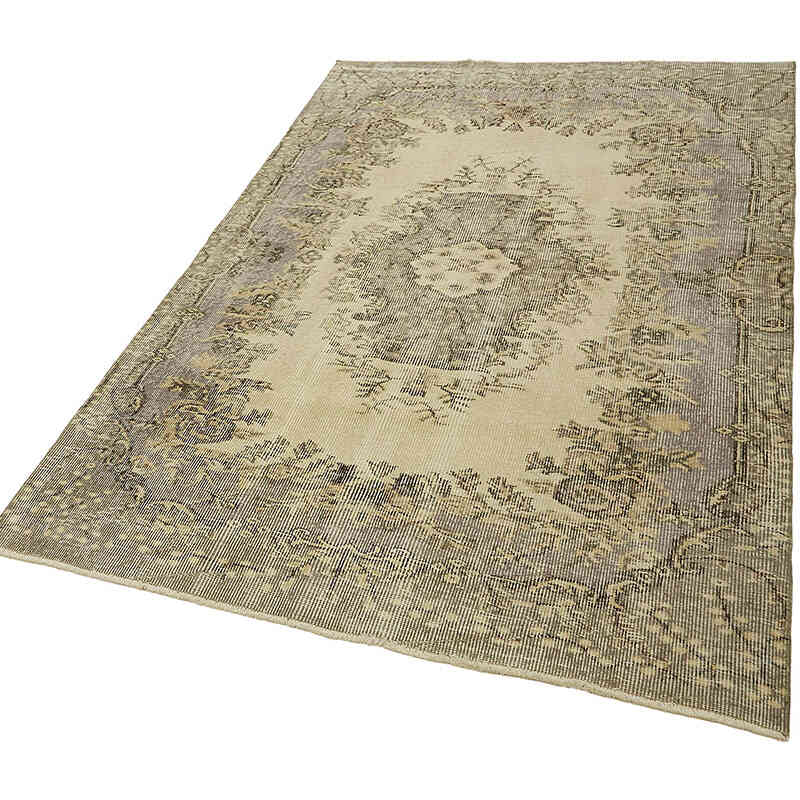 Alfombra Vintage Turca Anudada a Mano - 145 cm x 214 cm - K0082673