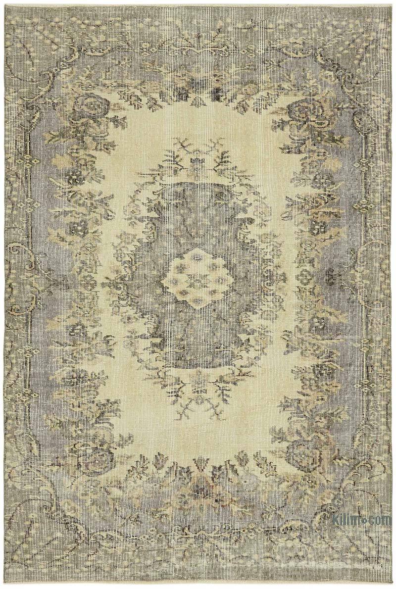 Alfombra Vintage Turca Anudada a Mano - 145 cm x 214 cm - K0082673
