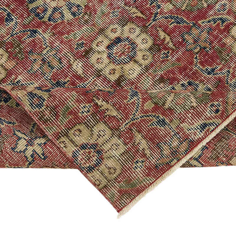 Alfombra Vintage Turca Anudada a Mano - 128 cm x 205 cm - K0082677