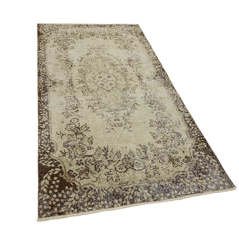 Alfombra Vintage Turca Anudada a Mano - 114 cm x 219 cm - K0082682