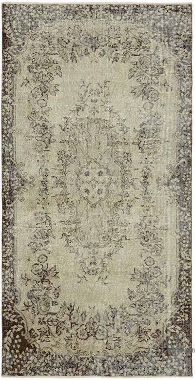 Vintage Turkish Hand-Knotted Rug - 3' 9" x 7' 2" (45" x 86")