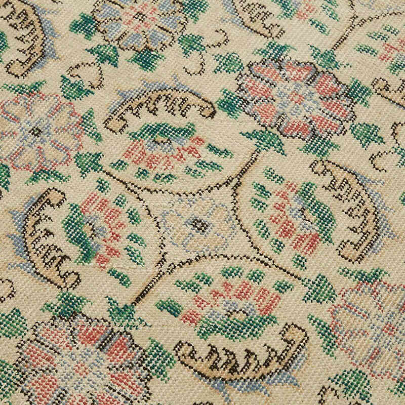 Alfombra Vintage Turca Anudada a Mano - 109 cm x 209 cm - K0082683