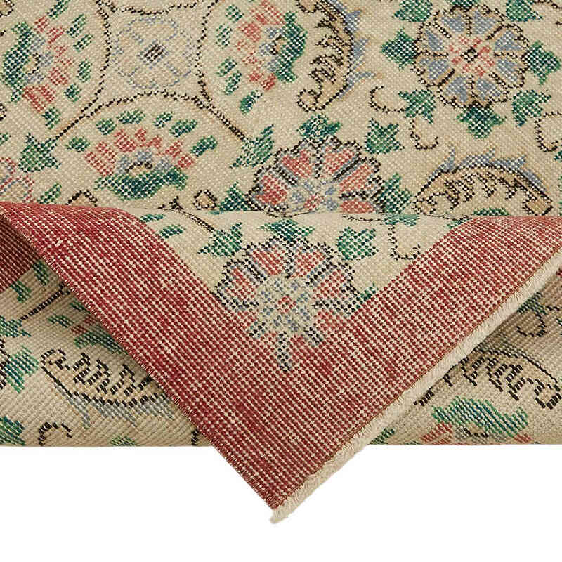 Alfombra Vintage Turca Anudada a Mano - 109 cm x 209 cm - K0082683