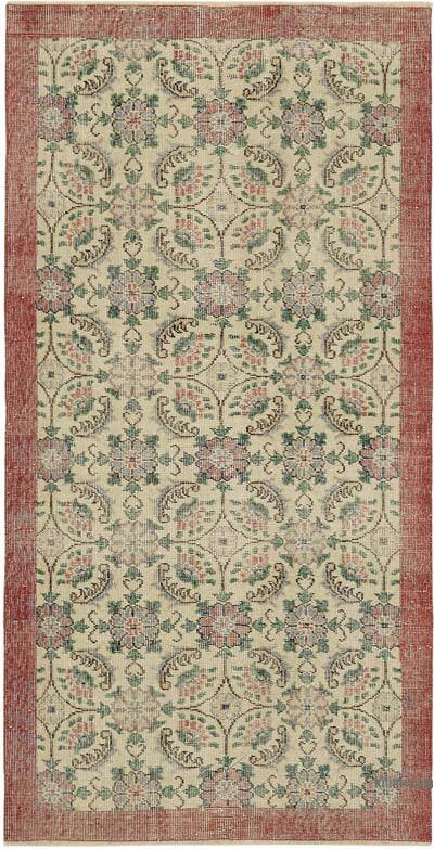 El Dokuma Vintage Halı - 109 cm x 209 cm