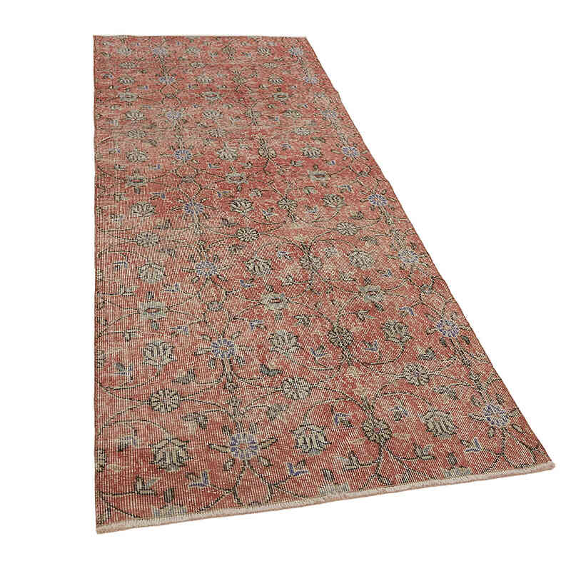 Alfombra Vintage Turca Anudada a Mano - 100 cm x 240 cm - K0082684