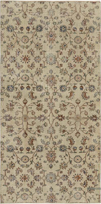 El Dokuma Vintage Halı - 112 cm x 220 cm