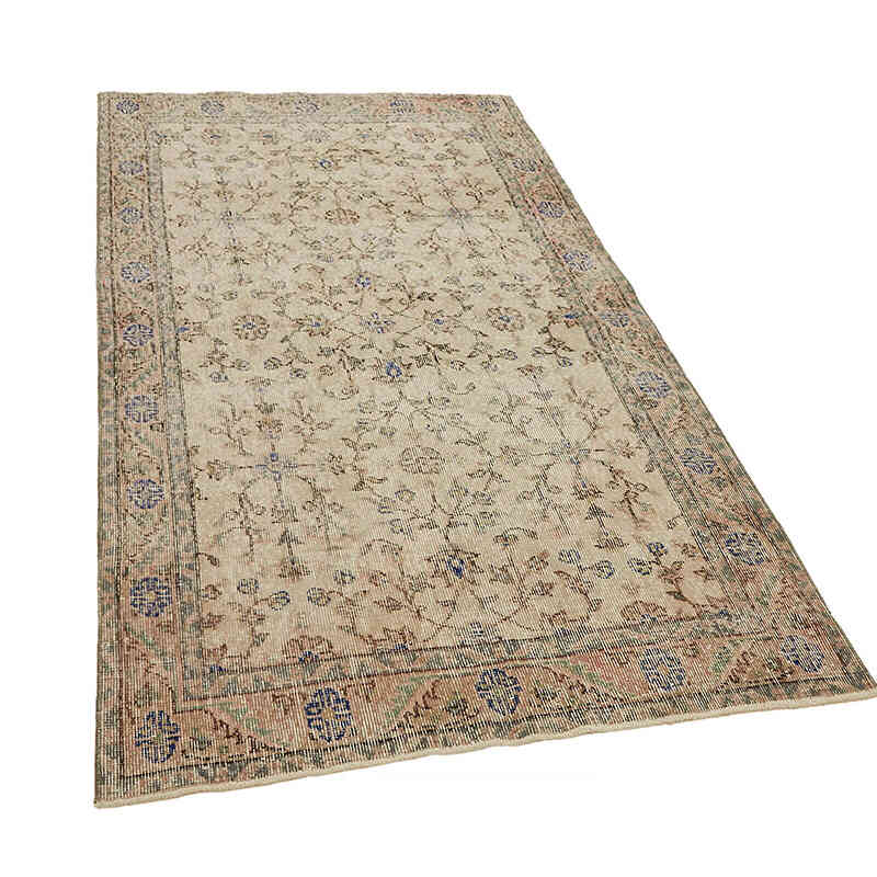 El Dokuma Vintage Halı - 118 cm x 214 cm - K0082686