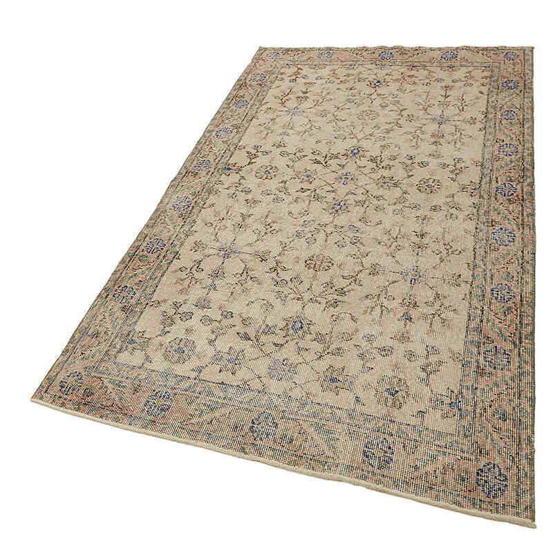 El Dokuma Vintage Halı - 118 cm x 214 cm - K0082686