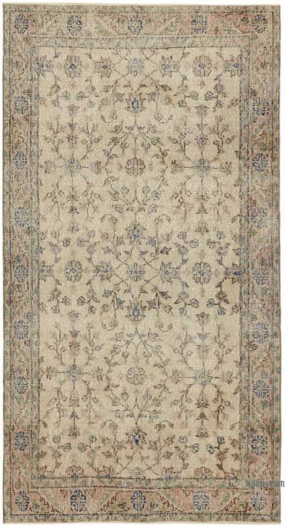 Vintage Turkish Hand-Knotted Rug - 3' 10" x 7'  (46" x 84")