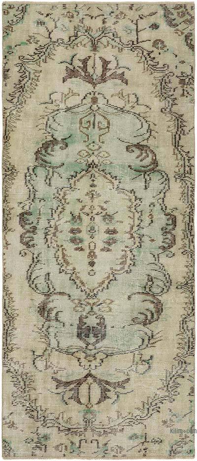 Vintage Turkish Hand-Knotted Rug - 3' 2" x 7' 4" (38" x 88")